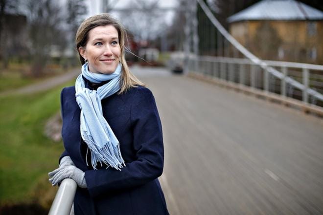 Ilmajoki-lehden entinen päätoimittaja Terhi Pirilä-Porvali sai 3 000 euron arvoisen palkinnon. ARKISTOKUVA: TOMI KOSONEN