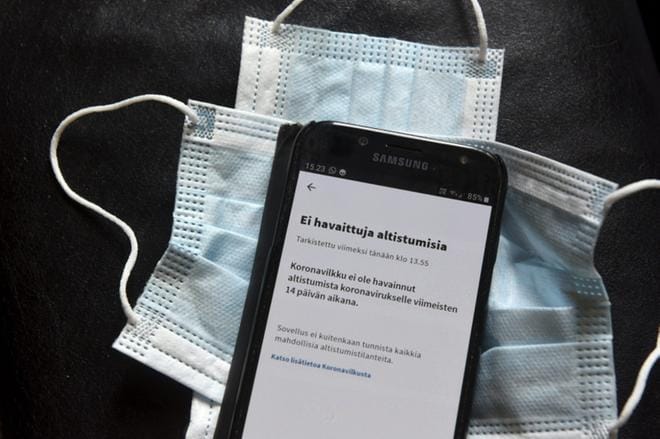 Vaasan ja Etelä-Pohjanmaan sairaanhoitopiireissä koronaepidemia on rauhallisessa vaiheessa. Tällä viikolla tuli ladattavaksi Koronavilkku-sovellus. Kuva: Lehtikuva/Timo Jaakonaho