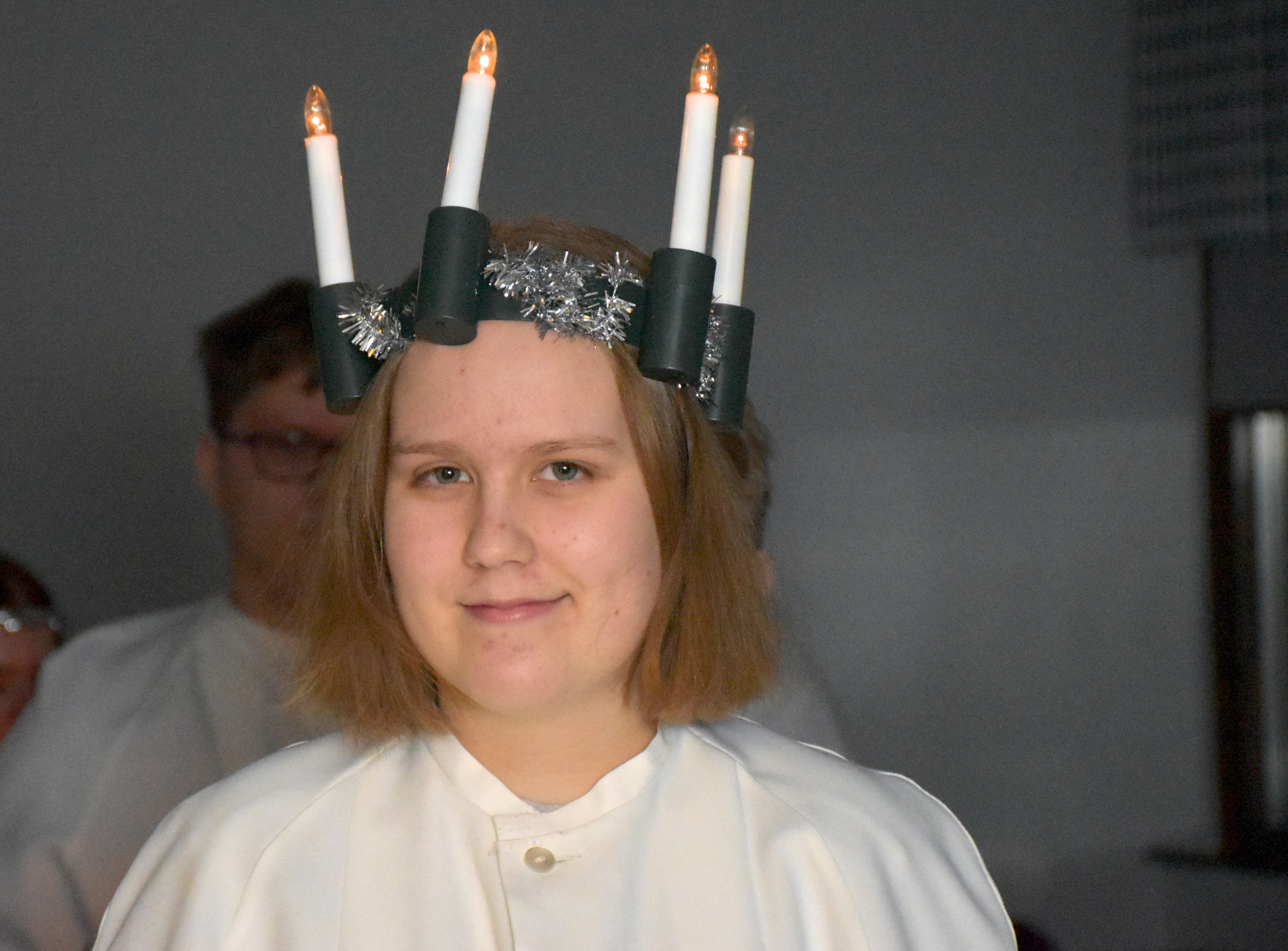 Venla Myllyneva on tämän vuoden Posion Lucia-neito.