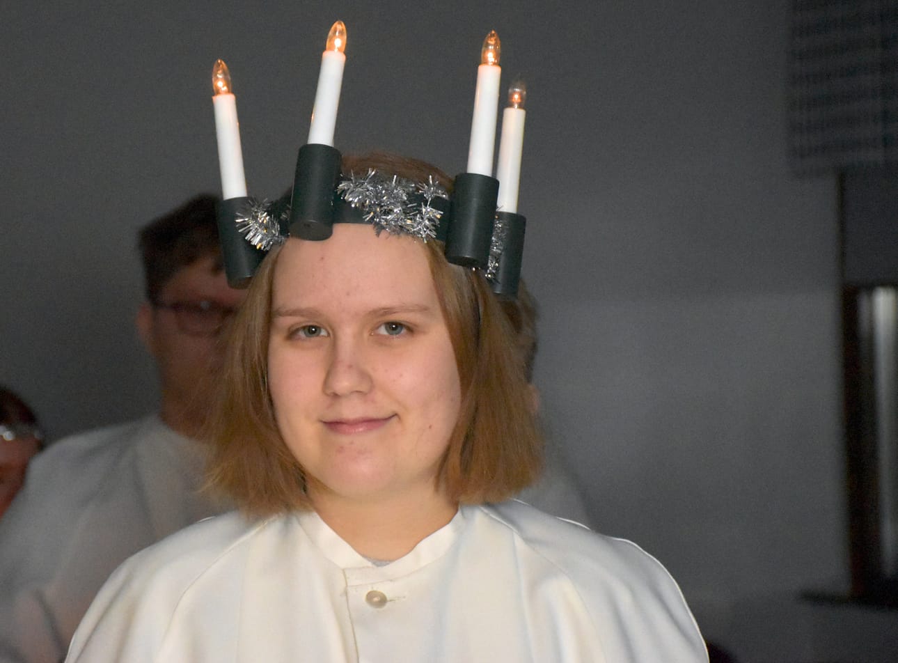 Venla Myllyneva on tämän vuoden Posion Lucia-neito.