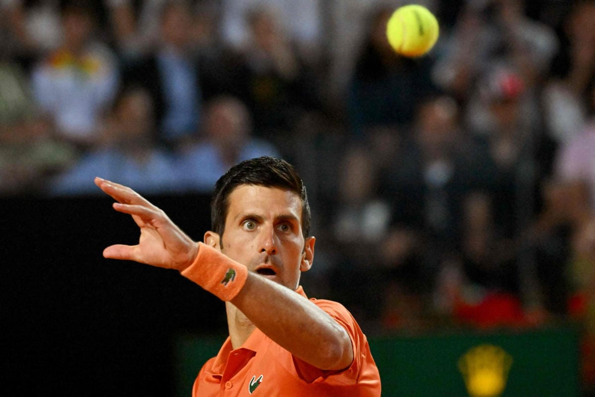 Voitto oli Djokovicille jo järjestyksessään tuhannes voitto urallaan. Lehtikuva/AFP