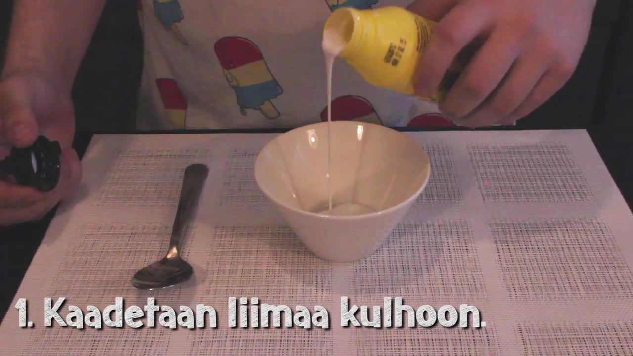 Näin tehdään limaa - tai yritetään tehdä