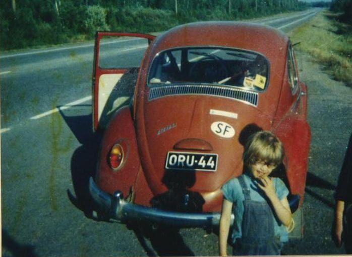 Lukijan lähettämässä kuvassa ollaan matkalla kohti Inaria vuonna 1977.