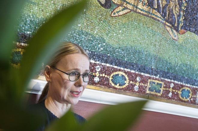 Ateneumin taidemuseon johtaja Susanna Pettersson siirtyy elokuussa johtamaan Ruotsin Kansallismuseota Tukholmaan. Kuva: COM.PIC / Mauri Ratilainen