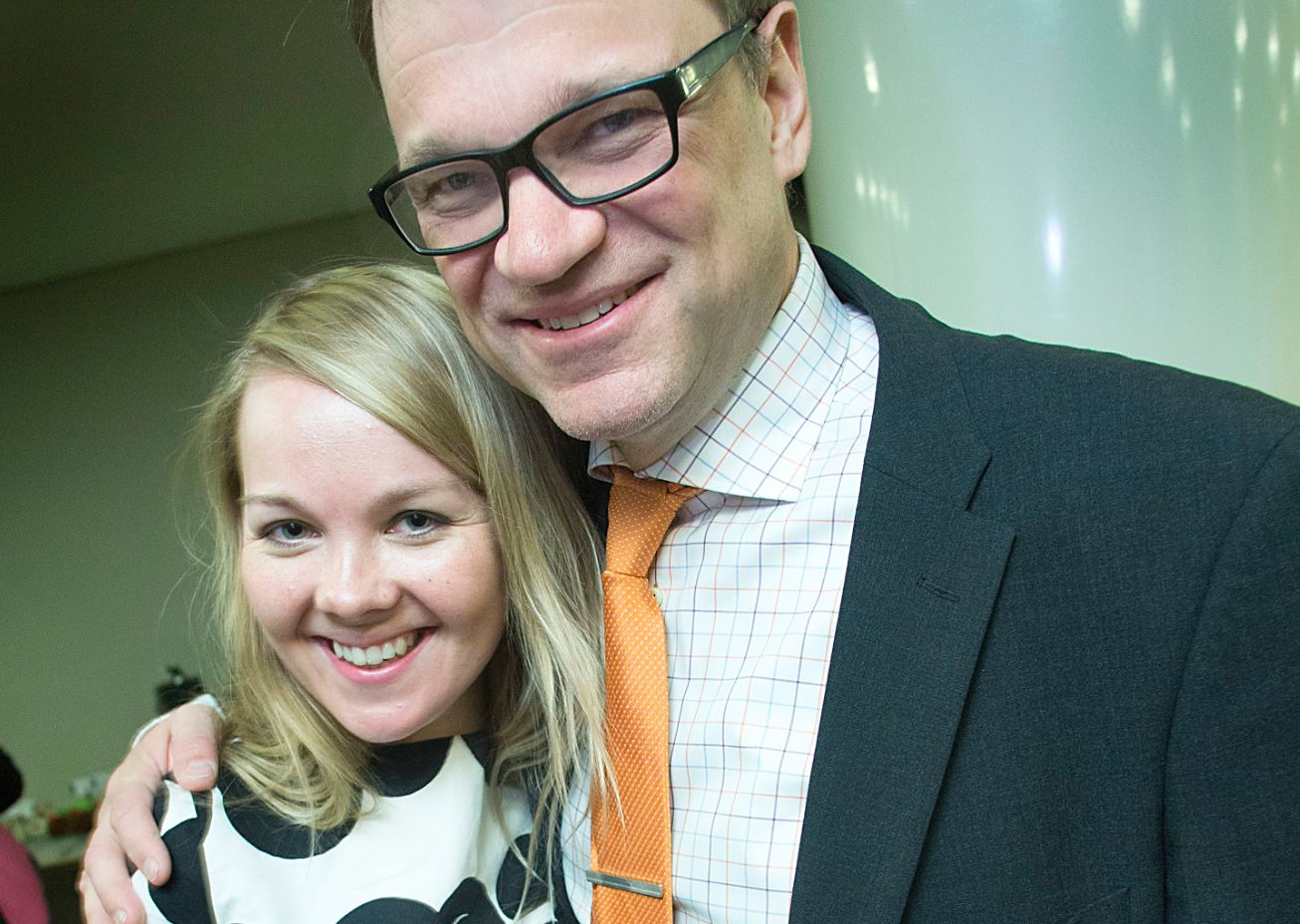 Torniolainen Katri Kulmuni valittiin keskustan toiseksi varapuheenjohtajaksi. Juha Sipilälle ei ollut puheenjohtajakisassa vastaehdokkaita. Arkistokuva.