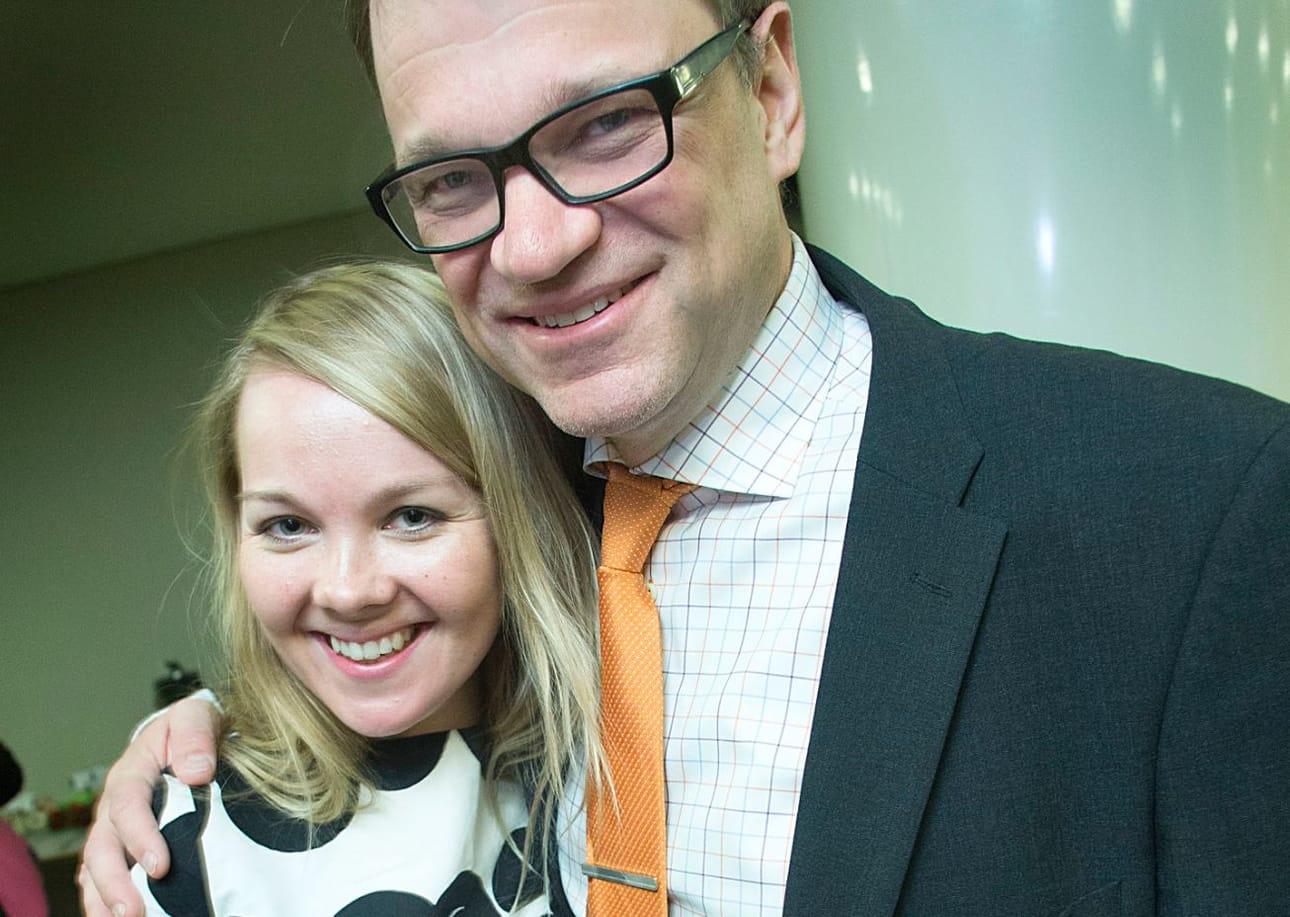 Torniolainen Katri Kulmuni valittiin keskustan toiseksi varapuheenjohtajaksi. Juha Sipilälle ei ollut puheenjohtajakisassa vastaehdokkaita. Arkistokuva.