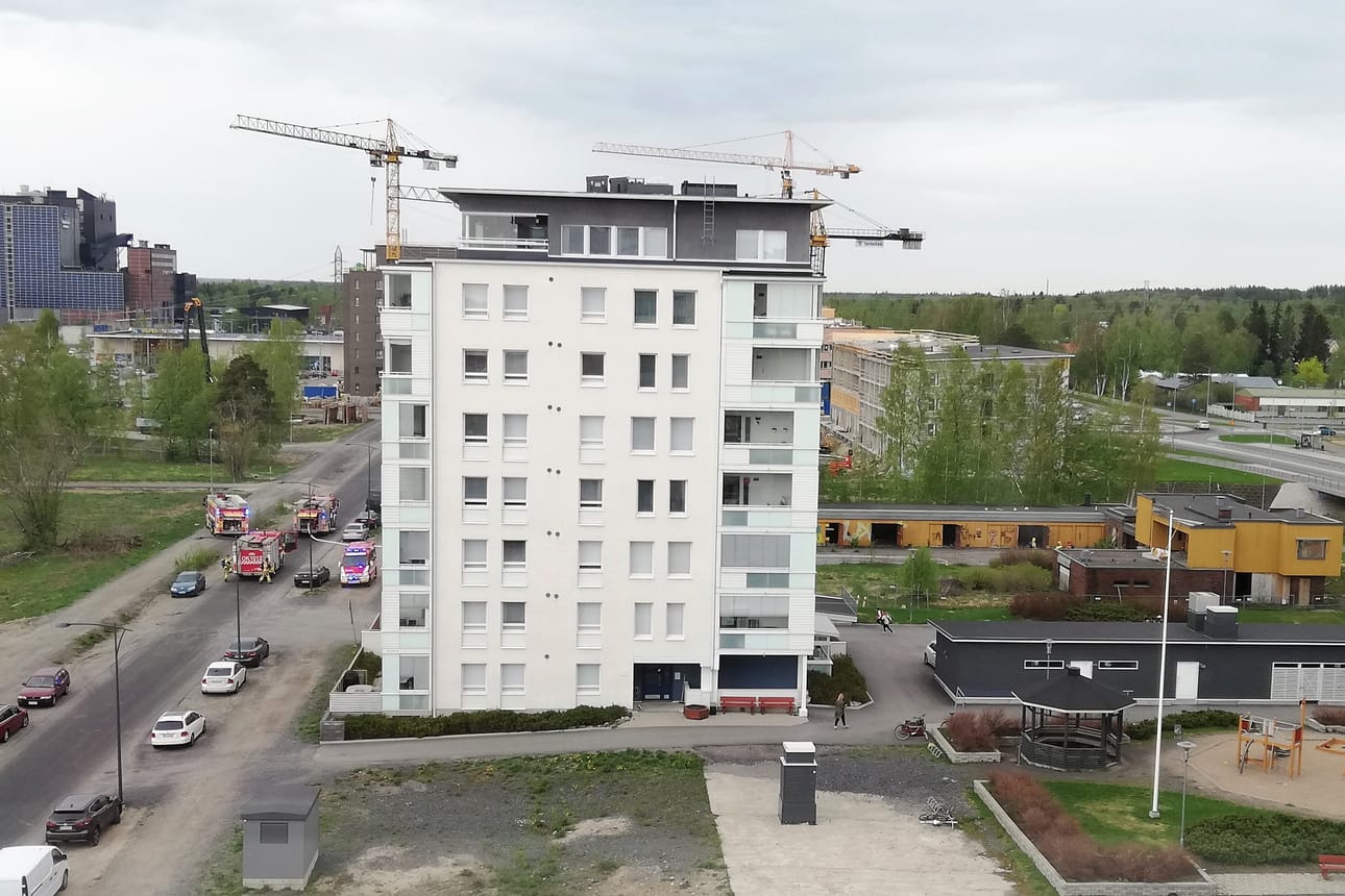 Tulipalo ei ehtinyt levitä rakenteisiin.