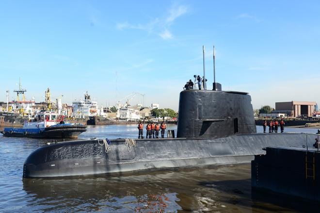 Uponnut sukellusvene on uusin Argentiinan kolmesta sukellusveneestä. KUVA: ARGENTINA NAVY /ARKISTO