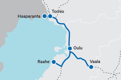 Jos maksaja löytyy, yksityisen operaattorin lähijunat kulkisivat Oulun ja Raahen välillä tunnin välein – 11 junasta riittää vain nopeimmille kaupungeille
