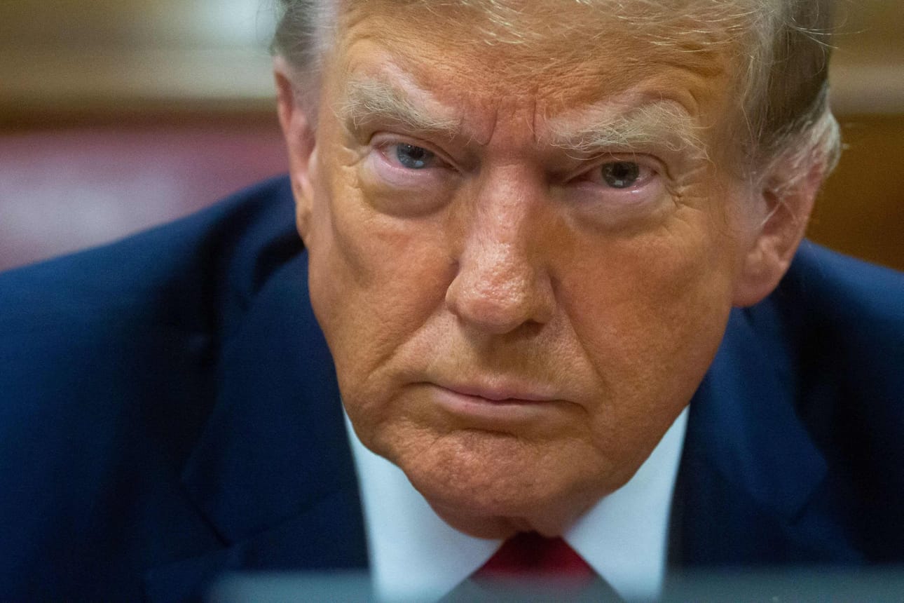 Syyte liittyi Donald Trumpin yritykseen kumota vuoden 2020 presidentinvaalien tulos. LEHTIKUVA/AFP