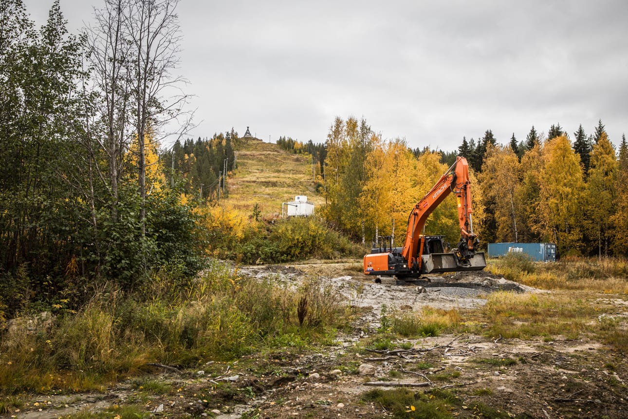 Golfkentäntie 13-16 sijaitsee aivan Ounasvaaran vieressä.