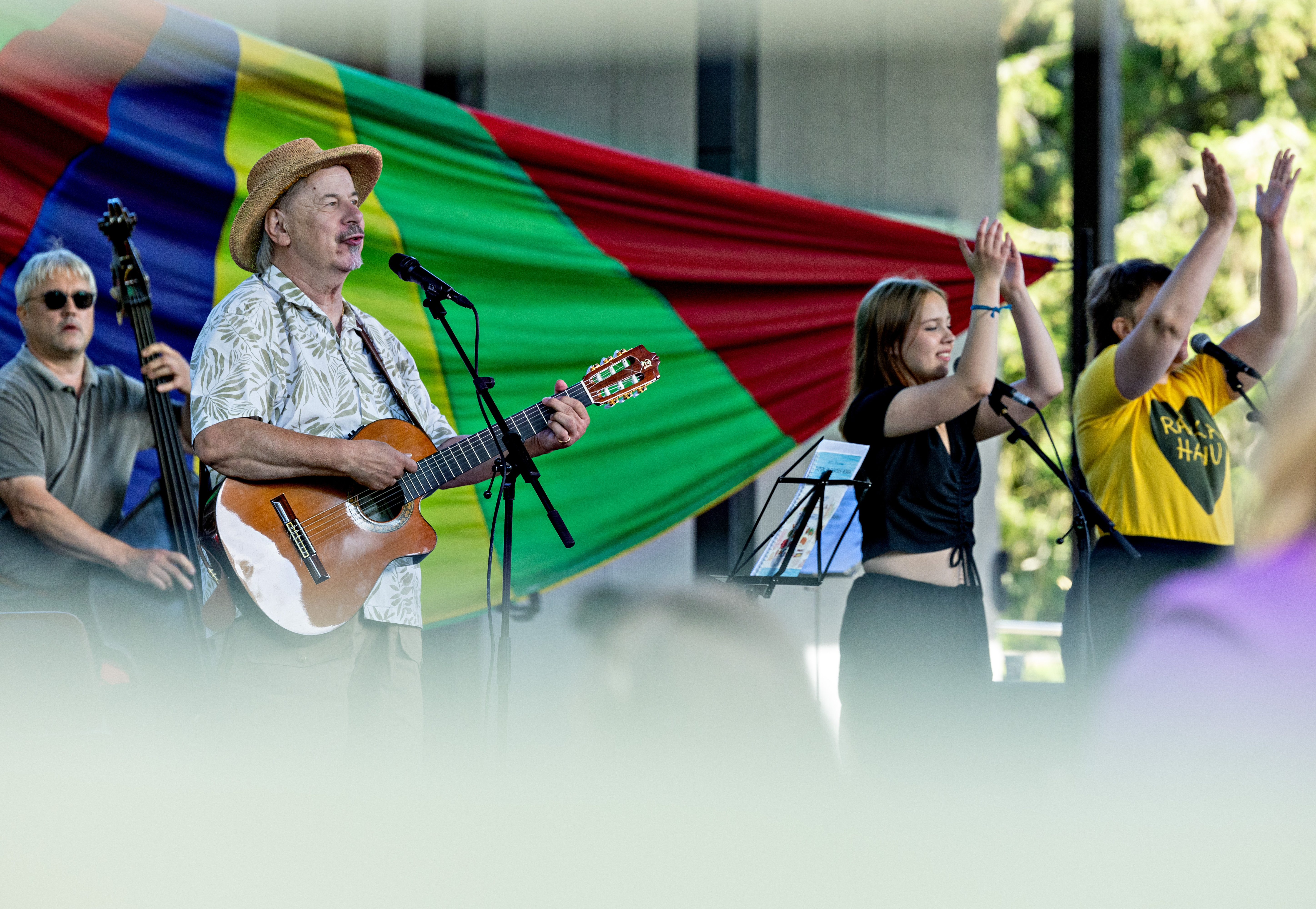 Risto Järvenpää kuuluu uuden Lastenmusiikkifestivaalin esiintyjäkaartiin. Kuva viimekesäisestä Lastenjatsit-konsertista.