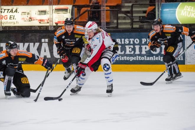 Sportin ottelu KooKoota vastaan oli tuskien taivalta alusta lähtien. Kuva: Lukas Pearsall