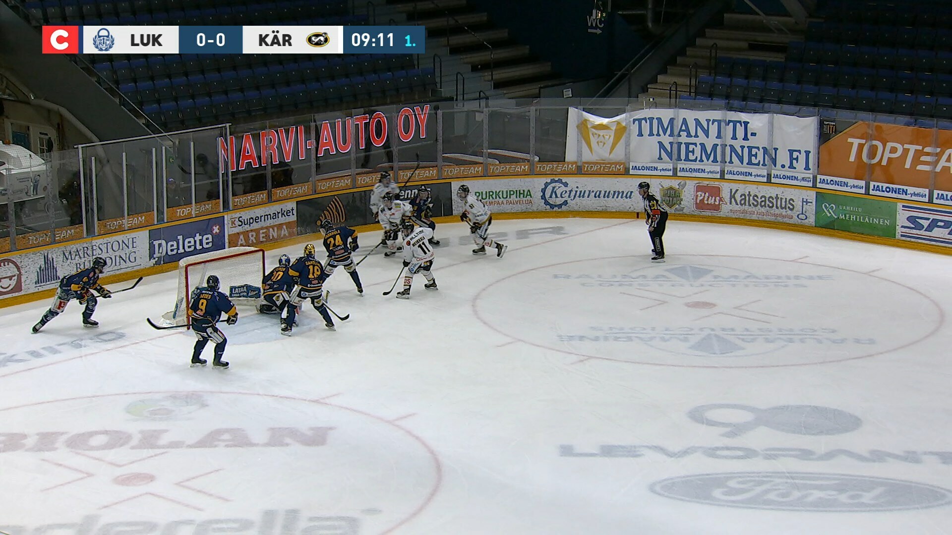 Kärpät jäivät nollille Raumalla, katso maalikooste