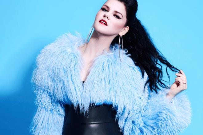 Saara Aalto edustaa voittajakappaleella Suomea Eurovision laulukilpailuissa Lissabonissa Portugalissa 8.-12. toukokuuta. KUVA: Ian McManus/Yle Kuvapalvelu