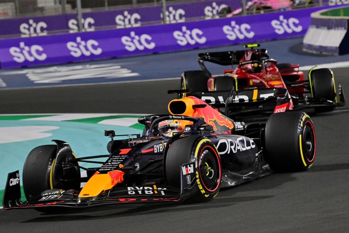 Max Verstappen voitti Saudi-Arabian F1-kisan. LEHTIKUVA/AFP