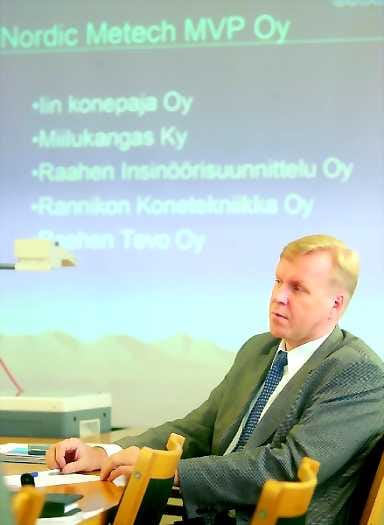 Laajat vaikutukset. Ohjelmajohtaja Martti Saarela uskoo yhteisyrityksen vaikutusten leviävän osakasyritysten ulkopuolelle Raahessa ja Pohjois-Suomessa.