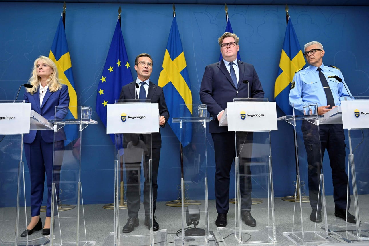 Ruotsissa kerrottiin torstaina päätöksestä nostaa terroriuhkatasoa. LEHTIKUVA/AFP