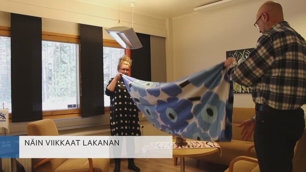 Näin viikkaat lakanan