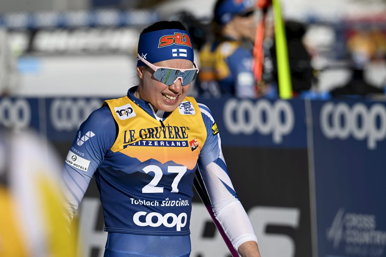 Kerttu Niskaselta uupuu vielä Tour de Skin mestaruus. Tällä kertaa hänellä on Tourin kilpailuista käytännössä vain täysosumia. LEHTIKUVA / Emmi Korhonen