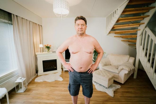 Näyttelijänä tunnetuksi tullut Oskari Katajisto on aiemmin syönyt mitä sattuu. Elämäntaparemontti on syytä tehdä viimeistään nyt. KUVA: MTV3