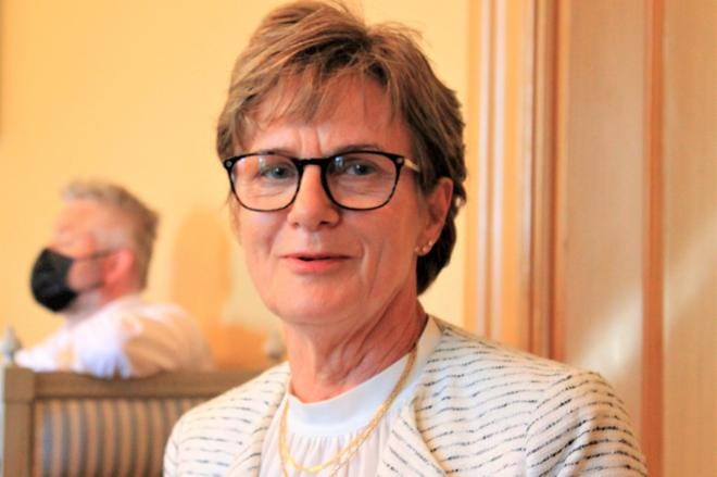 Aloitteen jätti kaupunginvaltuutettu Agneta Teir (r.). KUVA: MINNA ZILLIACUS