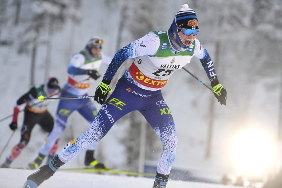 Olympiakomitea nimesi Jasmin Kähärän ja Remi Lindholmin (kuvassa) Pekingin joukkueeseen. LEHTIKUVA / Vesa Moilanen