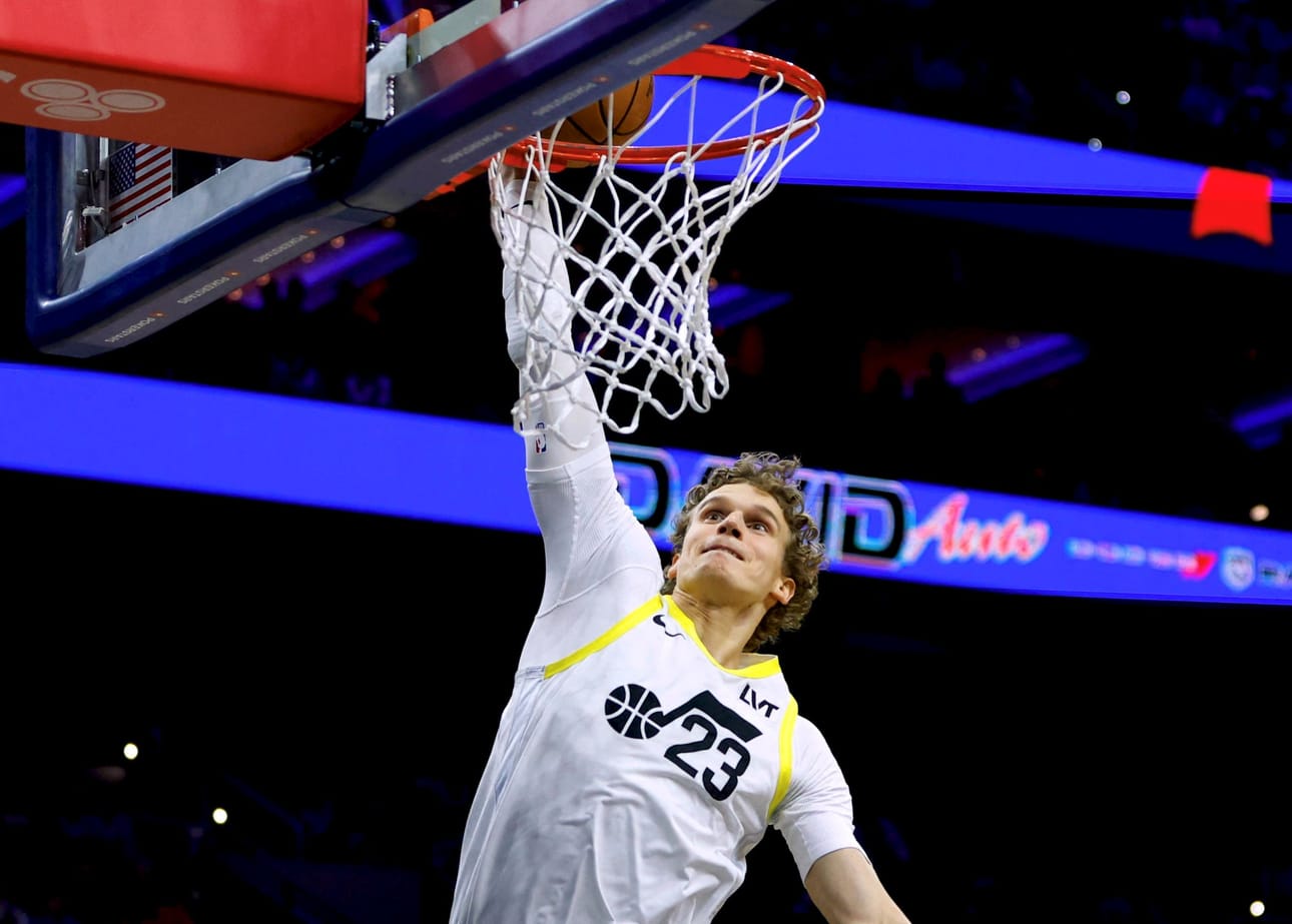 Lauri Markkanen on yksi vuoden urheilija -äänestyksen ennakkosuosikeista. LEHTIKUVA/AFP