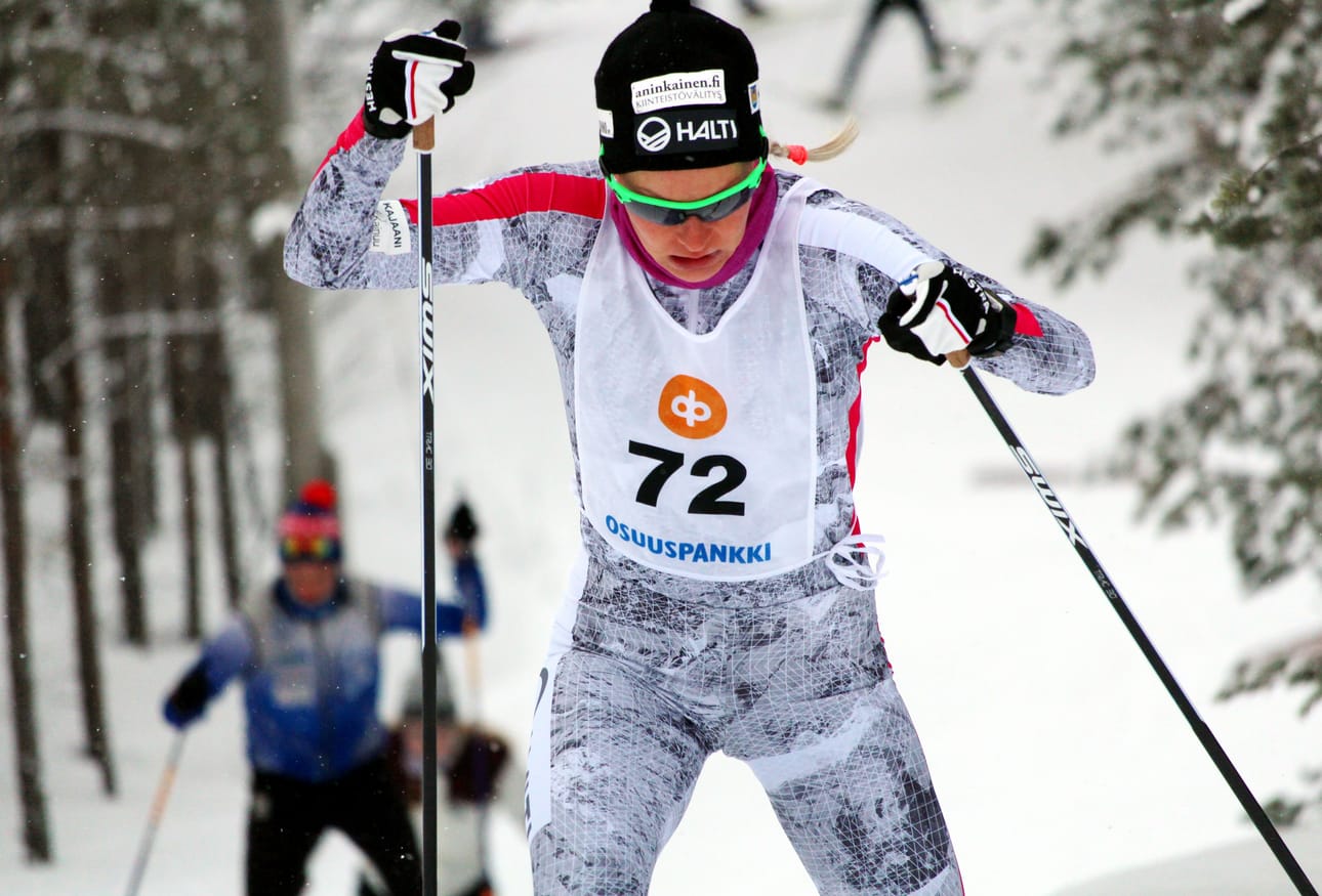 Anne Kyllönen harjasi sarjansa Kestilän Laskiaishiihdossa.