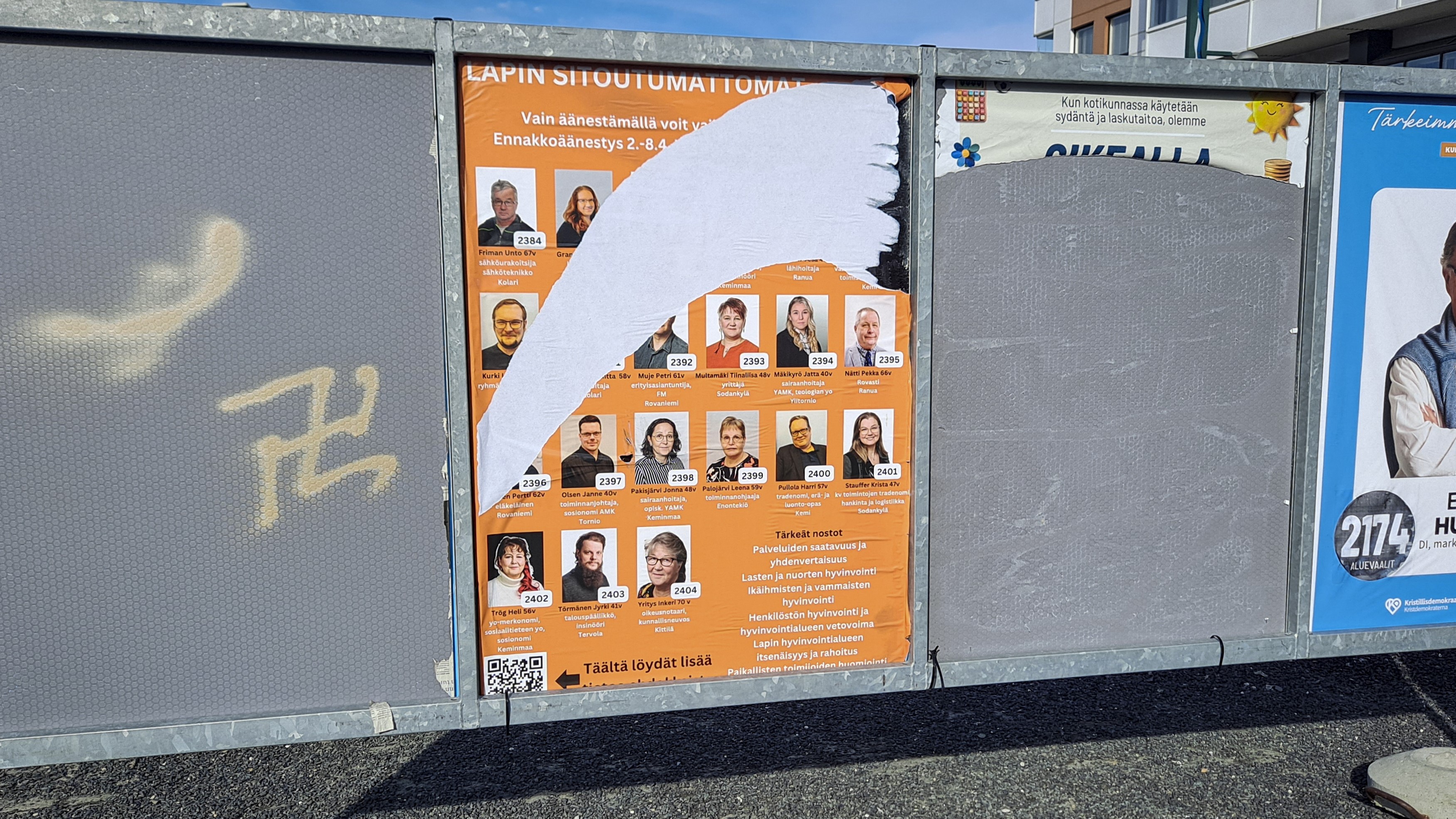 Vaalimainosten vandalismi ei ole kannanotto – se on rikos