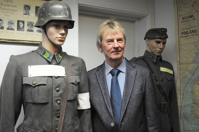 Lasse Autiolle on myönnetty kotiseututyön ansionmitali. Autio arkistokuvassa Soini-seuran uuden kulttuuritalon, Kuninkaantuvan, avajaisissa vuonna 2019. KUVA: EEVA-LIISA KULJU