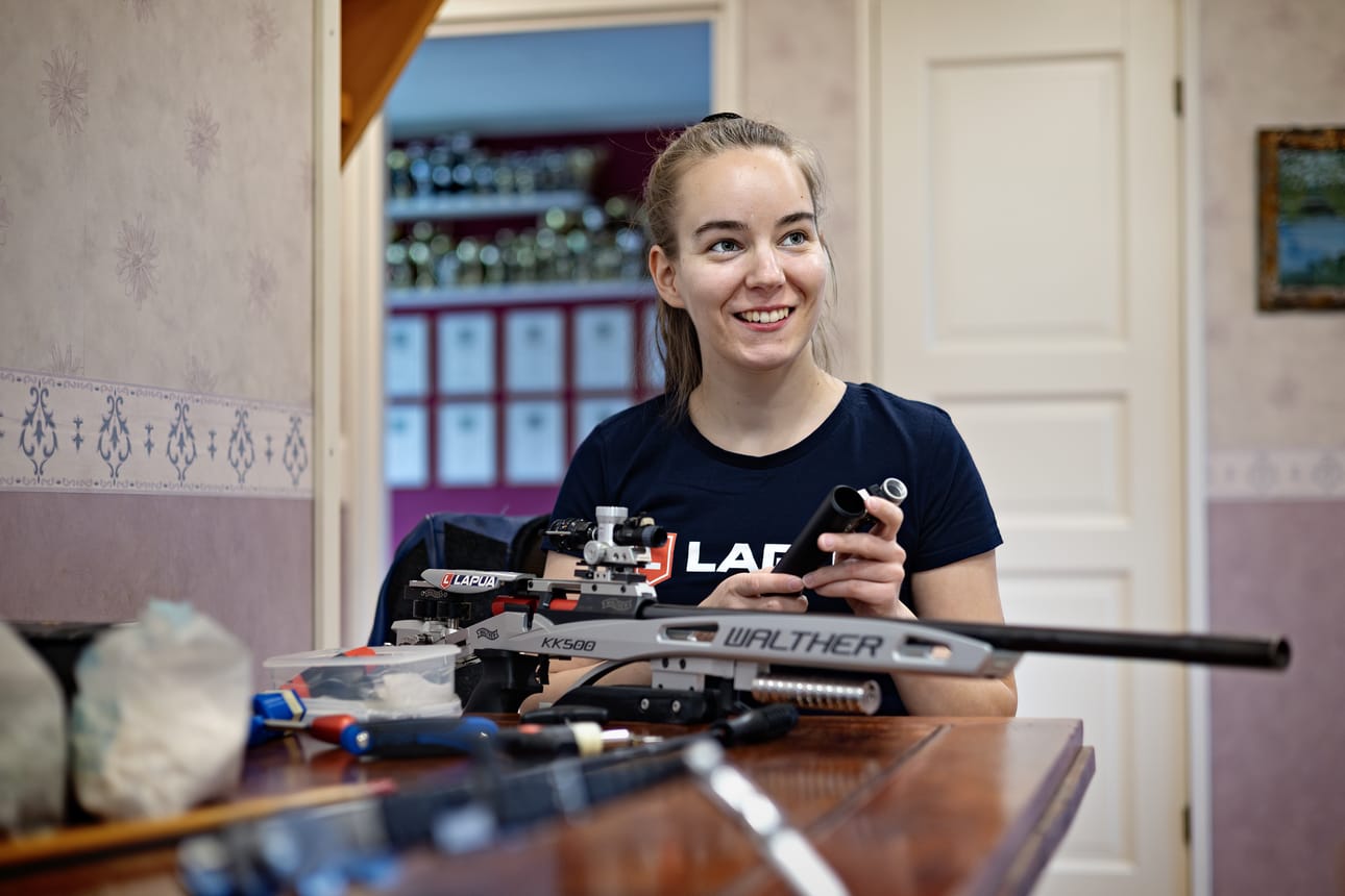 Isonkyrön Metsästys- ja Ampumaseuran Marianne Palo oli loistovireessä Saksassa kansainvälisessä kilpailussa. Arkistokuva.