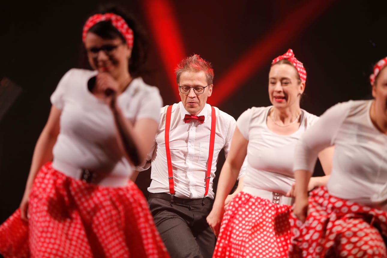 Candy man -jive villitsi yleisöä rennolla ja hauskuuttavalla otteellaan.