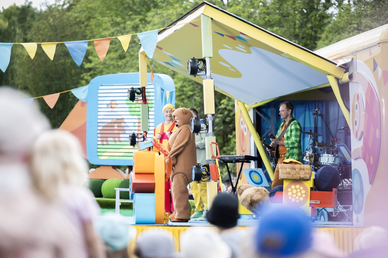 Leikitään Pikku Kakkosta -kesäkiertue keräsi Seinäjoella paikalle kiertueen ennätysyleisön kesällä 2024. Arkistokuva.