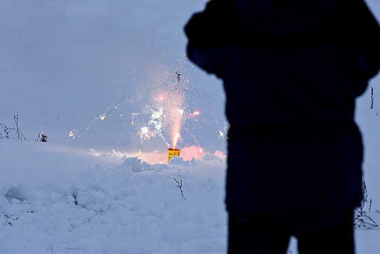 Uudenvuoden ilotulitteet säikyttivät koiria.