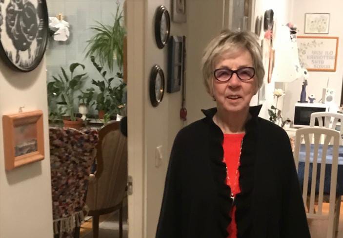 Hilkka ”Ämmi” Piltonen pärjäilee hyvin itsekseen, mutta ilahtui paljon Rovaniemi-Avulta tulleesta puhelusta.