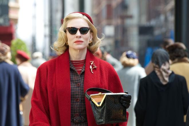 Cate Blanchett on Carol Aird Patricia Highsmithin romaaniin perustuvassa elokuvassa. KUVA: Yle Kuvapalvelu