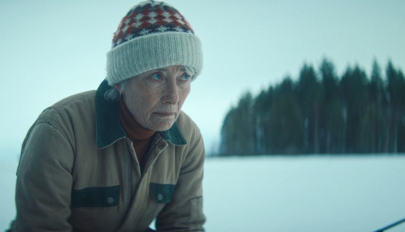 Barb-lesken (Emma Thompson) pilkkimatka muuttuu taisteluksi eloonjäännistä. Sydäntalvi muistuttaa yllättävän paljon aiempaa Delivery Run -jännäriä.