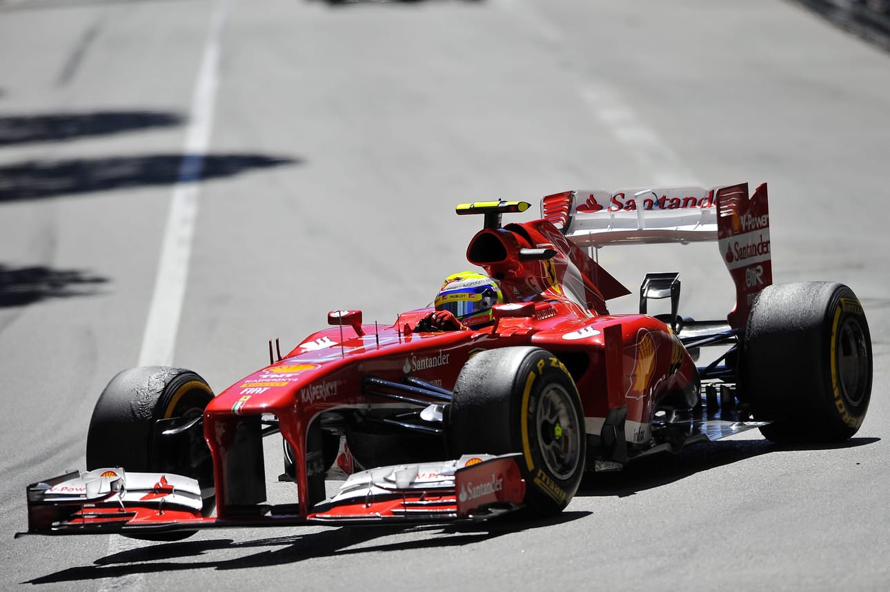 Felipe Massa ajoi rajusti ulos Monacon gp-kisassa sunnuntaina.