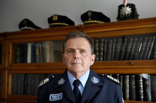 Helsingin poliisipäällikkö Lasse Aapio Helsingissä 3. toukokuuta. KUVA: LEHTIKUVA/ANTTI AIMO-KOIVISTO