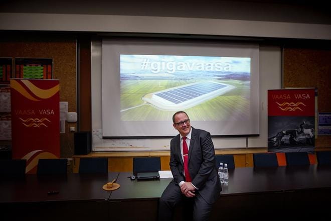 Vaasan kaupunginjohtaja Tomas Häyry vie Suomen Gigafactory-hanketta eteenpäin. Arkistokuva: Jaakko Elenius