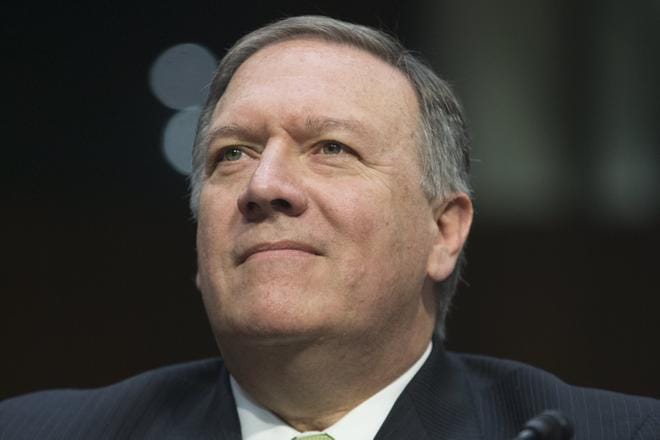 Mike Pompeo on nousemassa Yhdysvaltojen uudeksi ulkoministeriksi, jos senaatti hyväksyy presidentti Donald Trumpin nimityksen. KUVA: MICHAEL REYNOLDS, EPA
