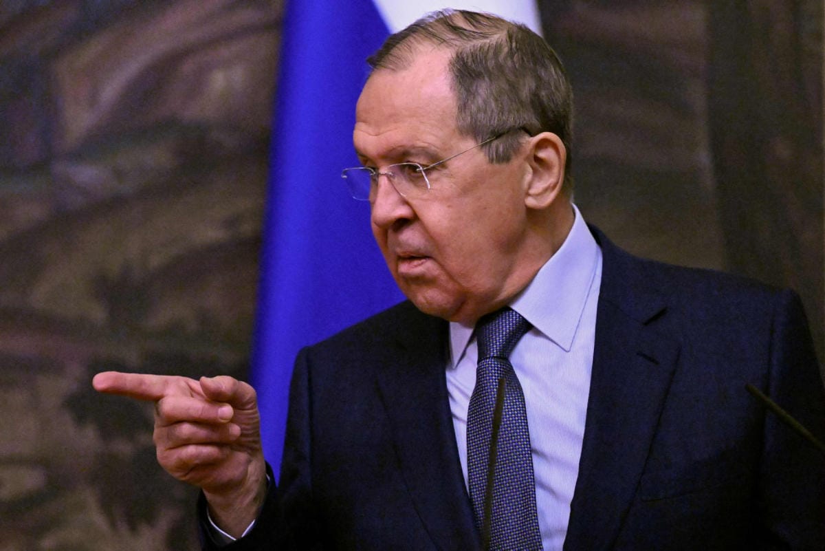 Venäjä suunnittelee rajoituksia "vihamielisistä" maista Venäjälle pyrkiville, sanoo ulkoministeri Sergei Lavrov. LEHTIKUVA/AFP