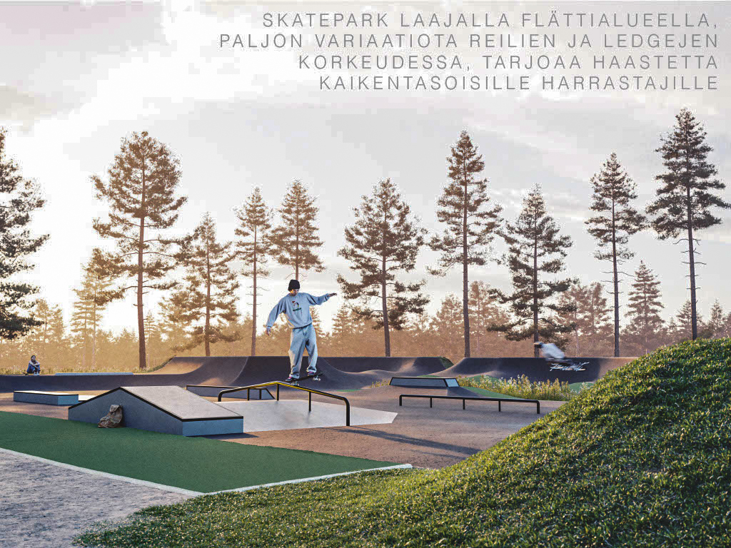 Pudasjärven skeittiparkille tullaan hakemaan Leader-rahoitusta – kaupungilla suunnitelmat Blckparkista valmiina