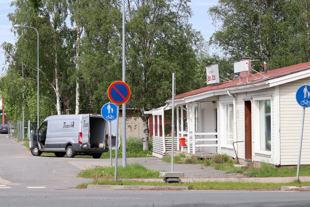 Purkutyöt ovat menossa Oikopolulla.
