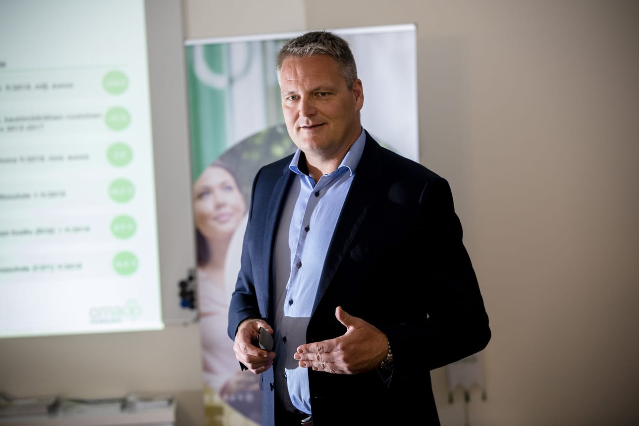 Oma Säästöpankin toimitusjohtaja Pasi Sydänlammi kertoo, että pankki tavoittelee yleisöannissa noin 34 miljoonan euron pääomia.