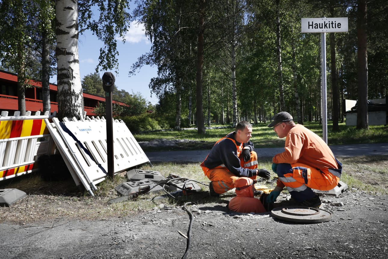 Runkoviemärin sukittaminen aloitettiin tiistaina Pyykösjärvellä.