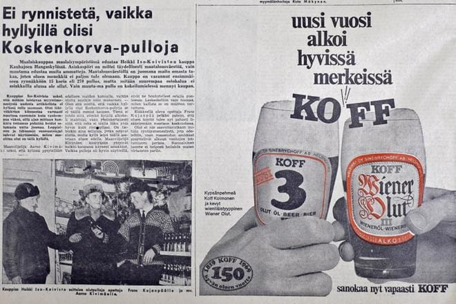 Keskiolut saapui 50 vuotta sitten eteläpohjalaisiin maitokauppoihin ja anniskelupisteisiin, mutta kansa otti tilanteen rauhallisesti. KUVA: TOMI KOSONEN