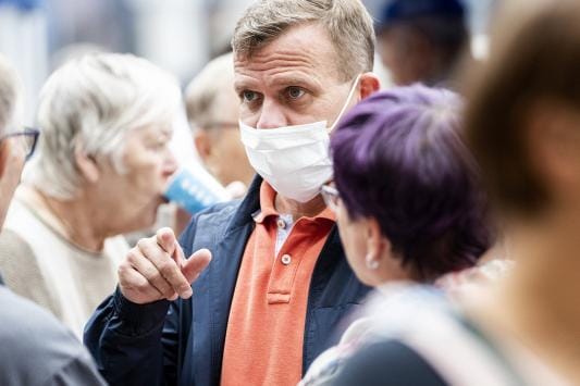 Oppositiopuolue kokoomuksen puheenjohtaja Petteri Orpo kävi elokuussa myös Seinäjoella. ARKISTOKUVA: KRISTA LUOMA