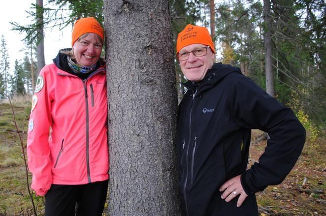 Tiina Katajainen ja Timo Sippo tulivat Alavudelle Järviseudulta ja jatkoivat matkaansa Virtain suuntaan. KUVA: EEVA-LIISA KULJU